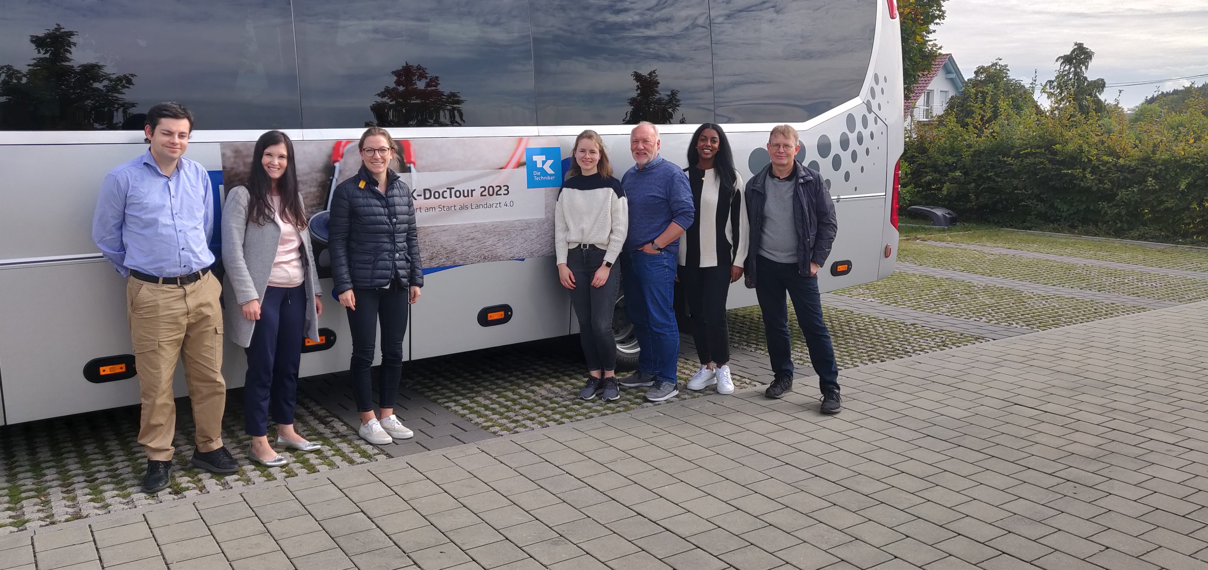 Die Kollegen der LV Baden Württemberg begleiteten die Medizinstudierenden auf ihrer Tour. 