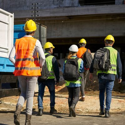 Arbeiter auf der Baustelle
