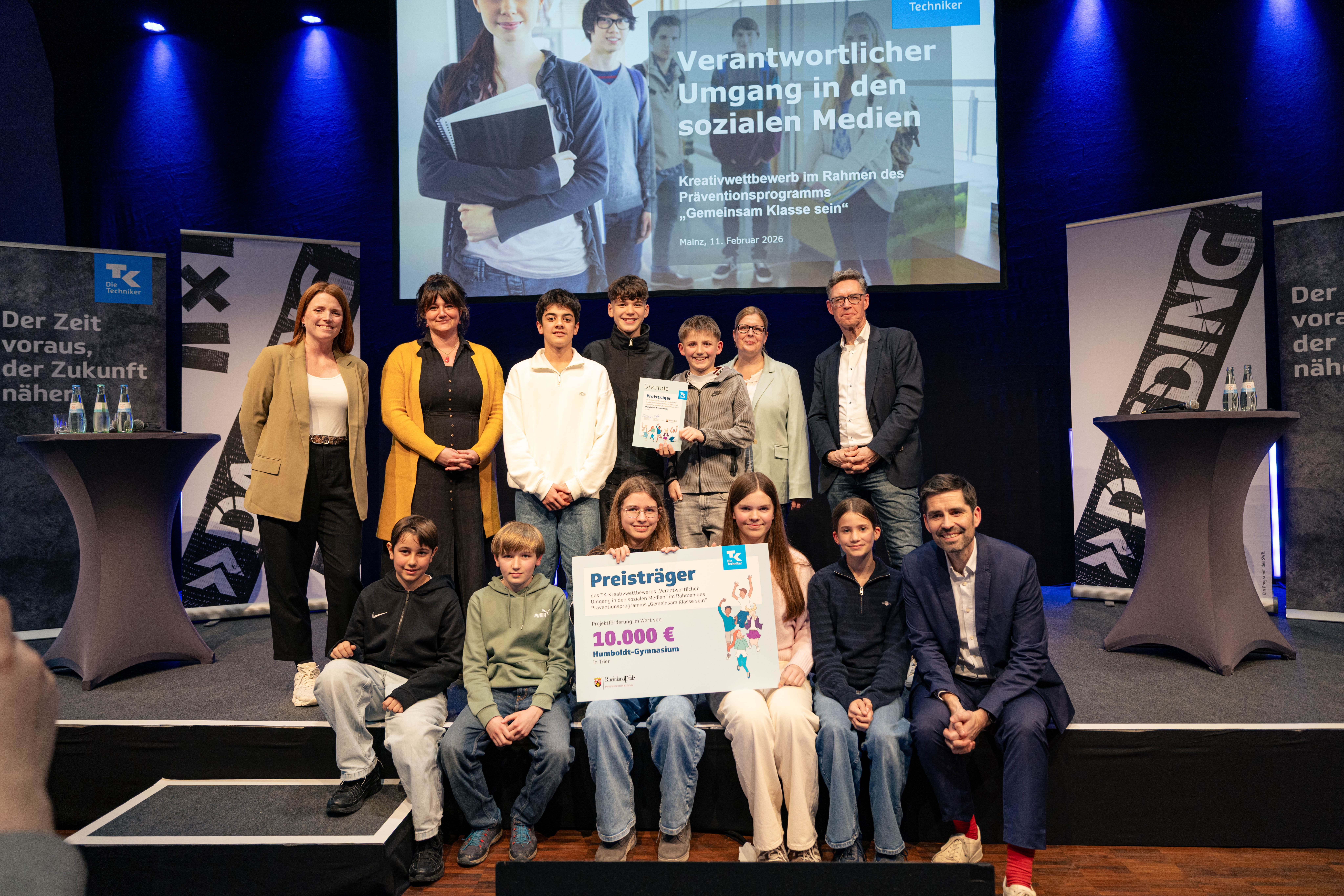 Eine der Gewinnerklassen vom Humboldt-Gymnasium in Trier