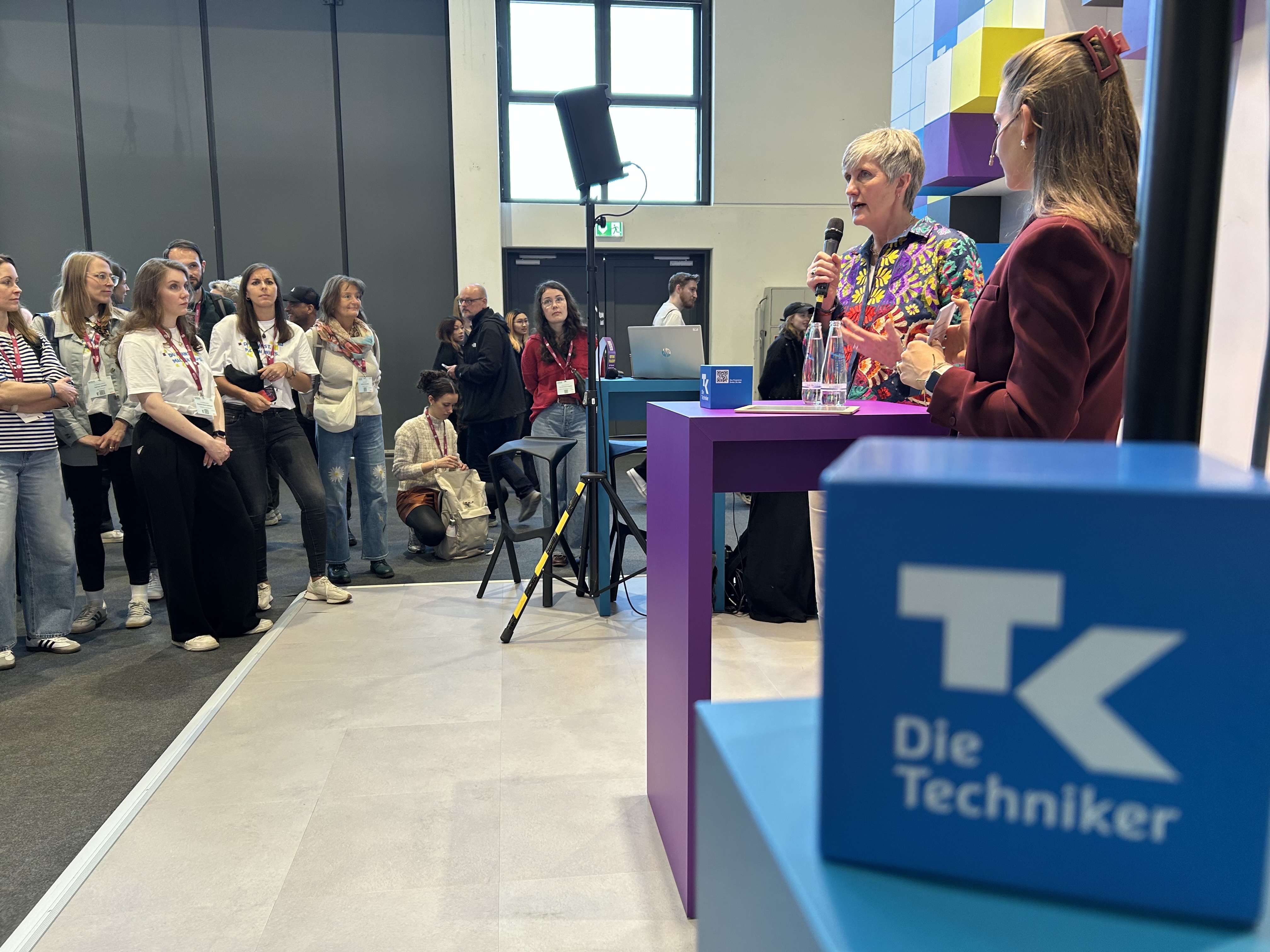 TK-Vorstandsmitglied Karen Walkenhorst sprach am ersten Messetag über Medienkompetenz und KI